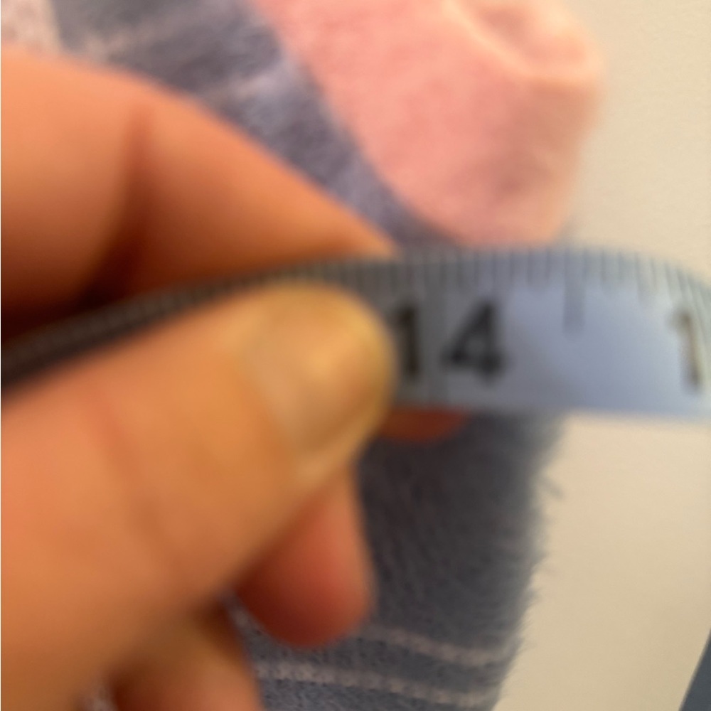 Papermoon Peach and Blue Fuzzy Sweater Crop Top 🔥 - Picture 6 of 7